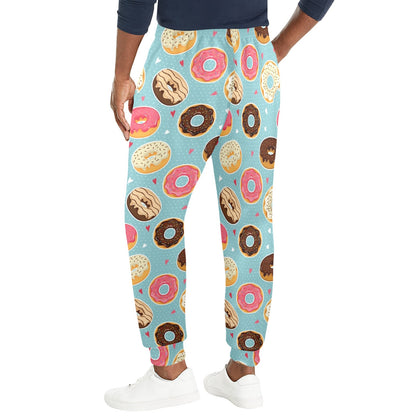 Donut Pattern Print Design DN04 Men's Casual Track Pants