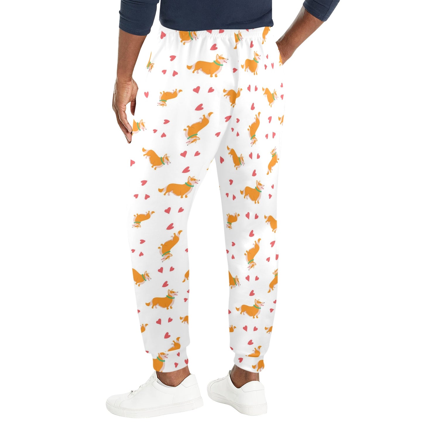 Cardigan Welsh Corgis Pattern Print Design 04 Men's Casual Track Pants
