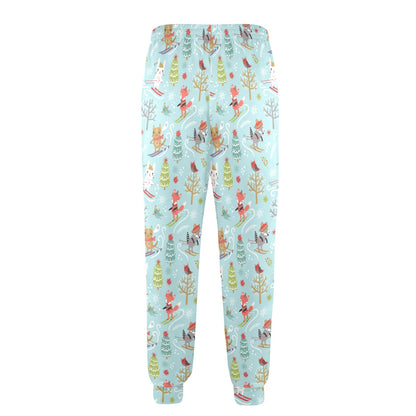 Ski Fox Cute Print Design LKS303 Men's Casual Track Pants