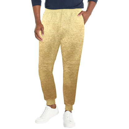 foil gold Design Print Pattern JJ0198 Men's Casual Track Pants