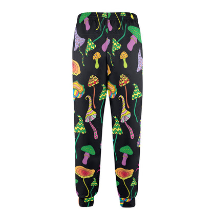 Psychedelic Mushroom Pattern Print Design A02 Men's Casual Track Pants