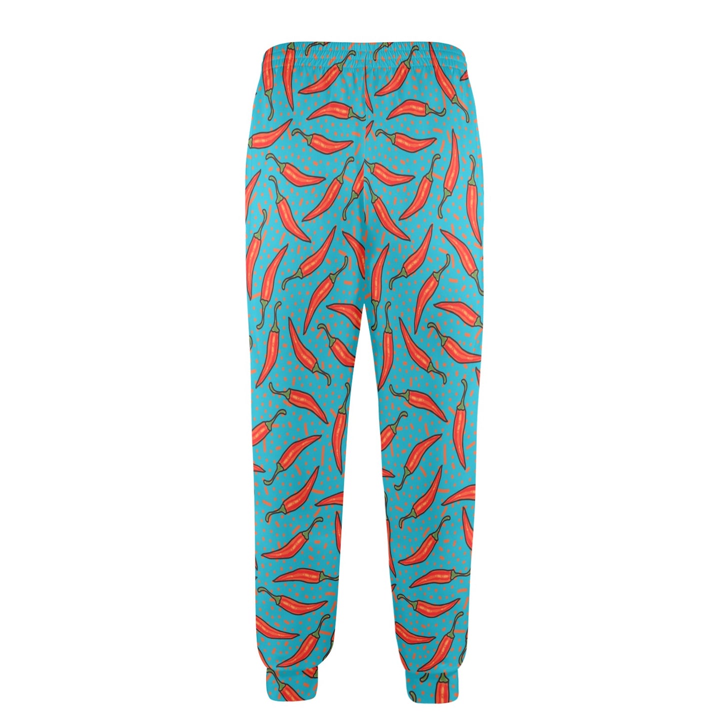 Chilli Pepper Pattern Print Design 05 Men's Casual Track Pants