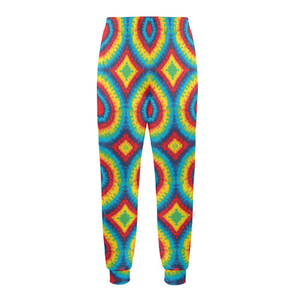 Tie Dye Heart shape Men's Casual Track Pants