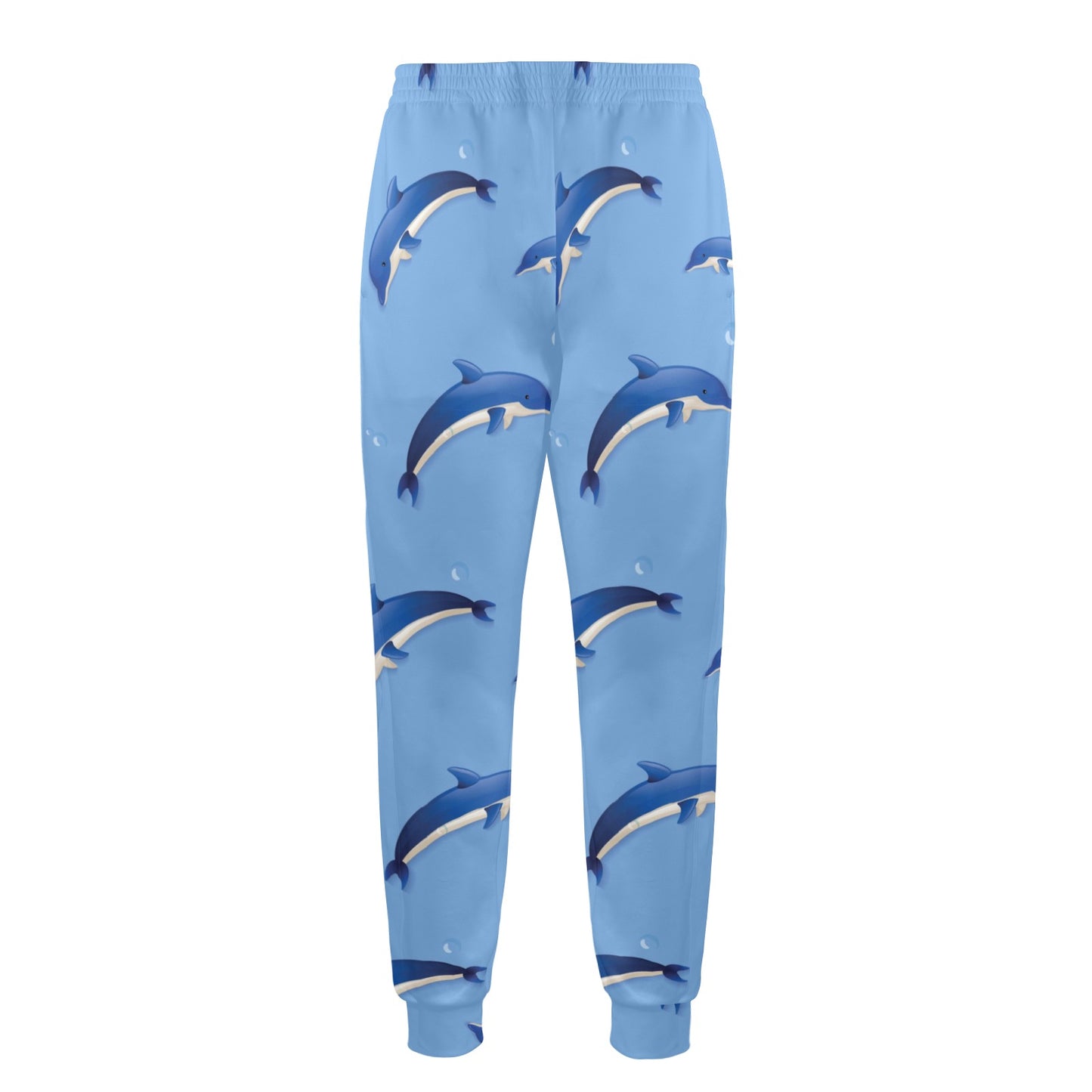 Dolphin Blue Print Men's Casual Track Pants