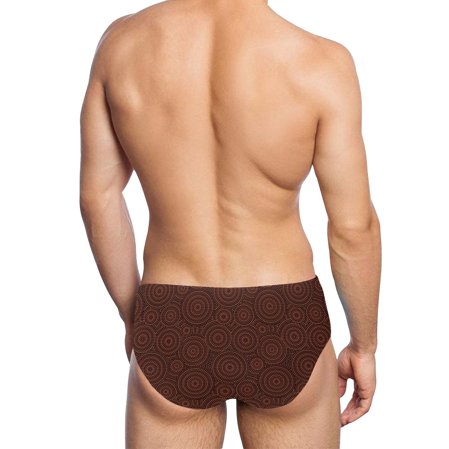 Aboriginal Pattern Print Design 02 Men's Swimming Briefs