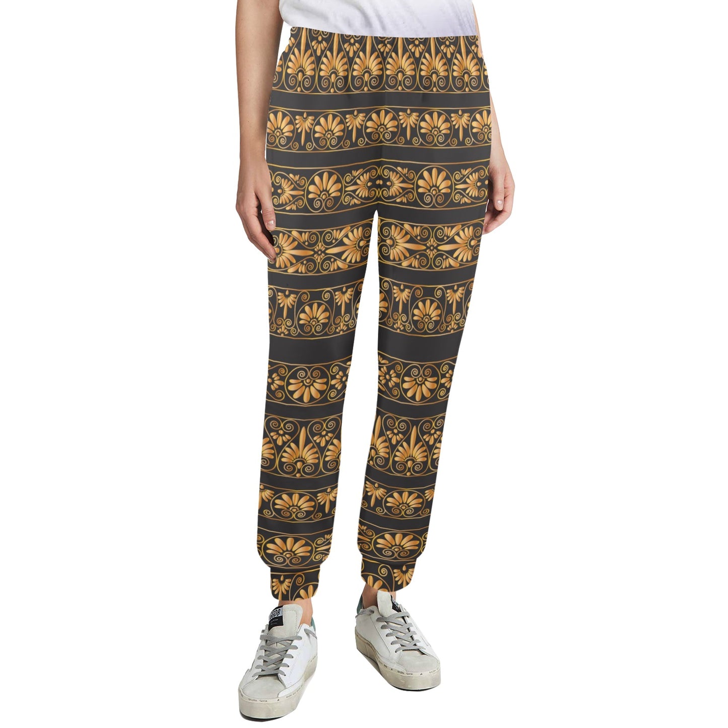 Ancient Greek Print Design LKS303 Women's Casual Track Pants
