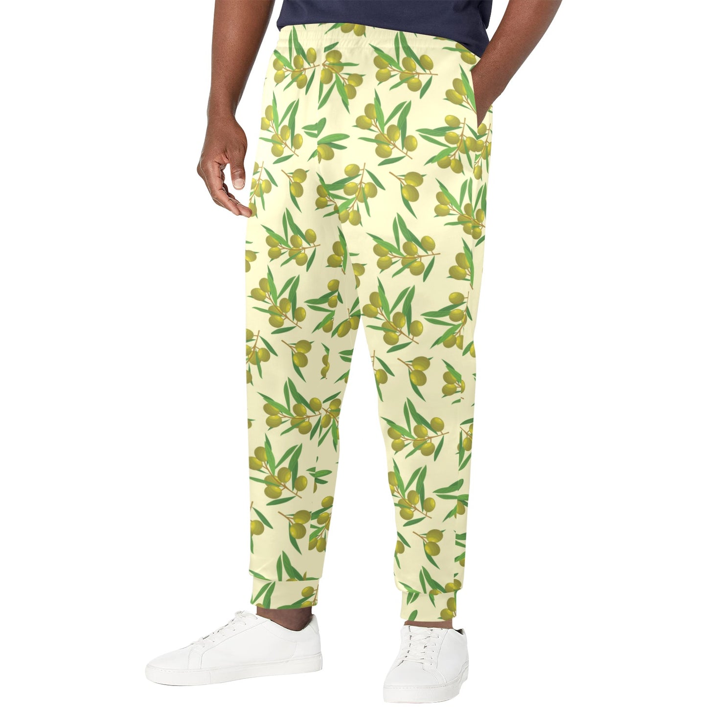 Olive Print Design LKS302 Men's Casual Track Pants