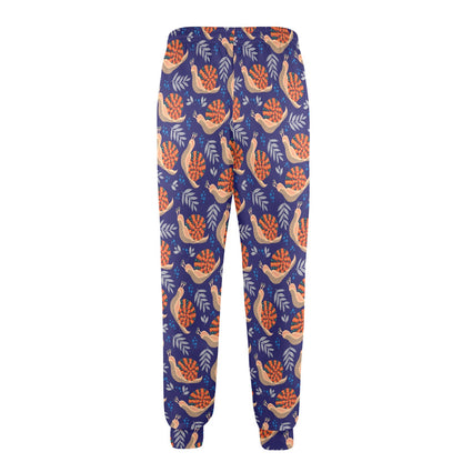 Snail Print Design LKS401 Men's Casual Track Pants