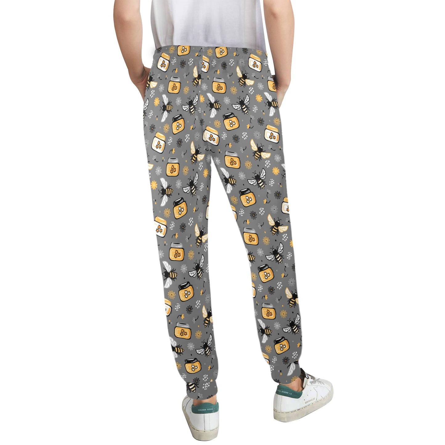 Honey Bee Print Design LKS301 Women's Casual Track Pants