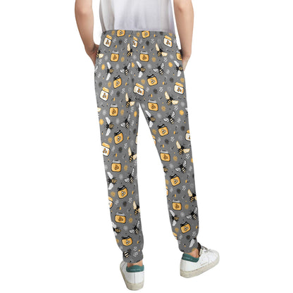 Honey Bee Print Design LKS301 Women's Casual Track Pants