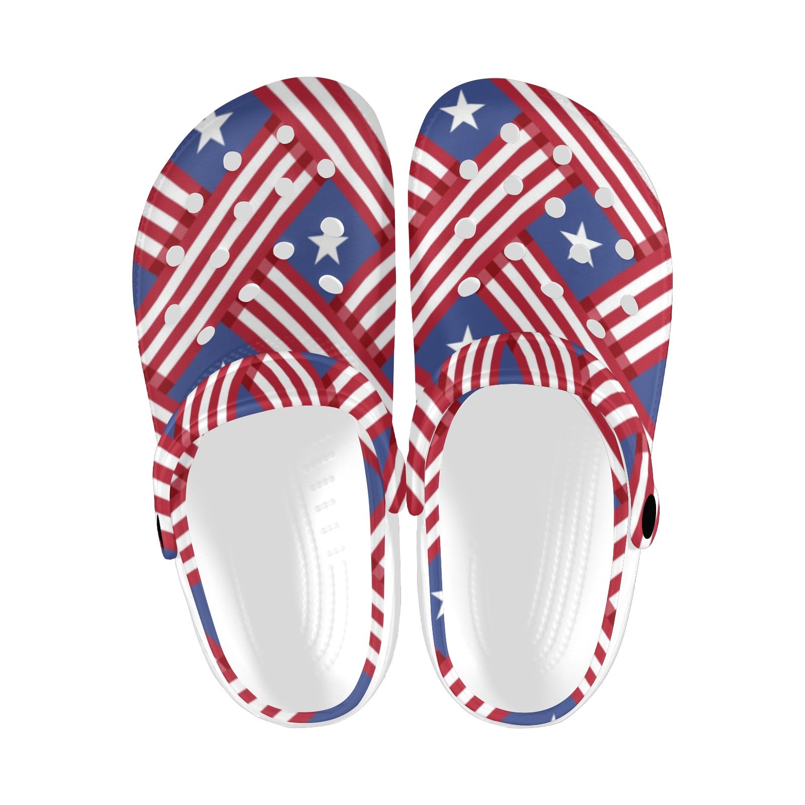 American flag Pattern Unisex Clogs Shoes