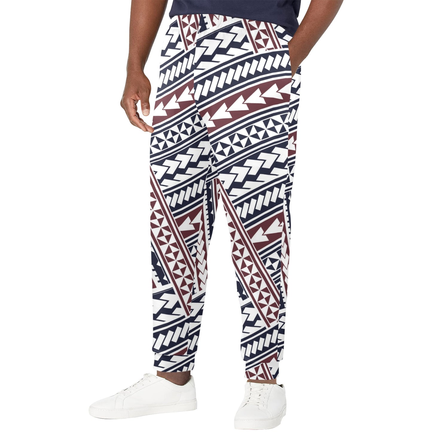 Polynesian Tribal line Men's Casual Track Pants