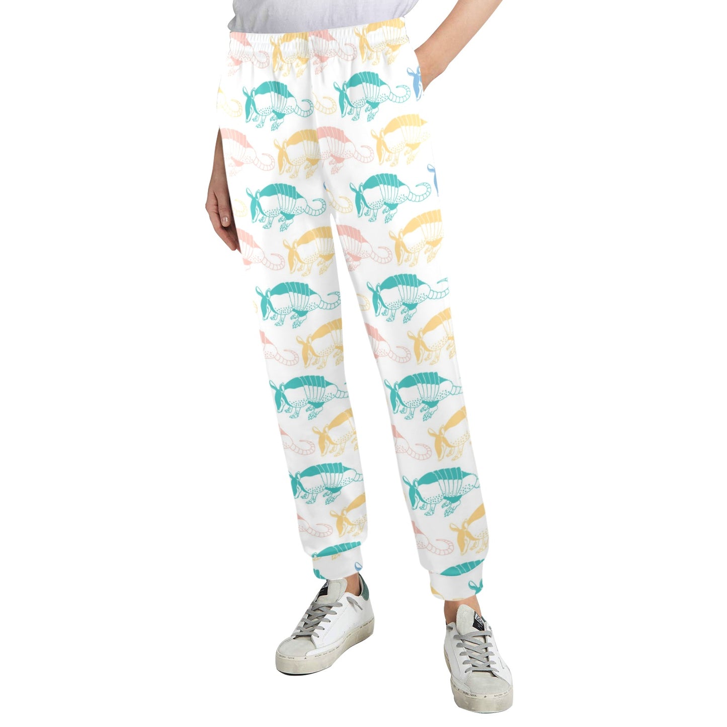 Armadillo Pattern Print Design 05 Women's Casual Track Pants