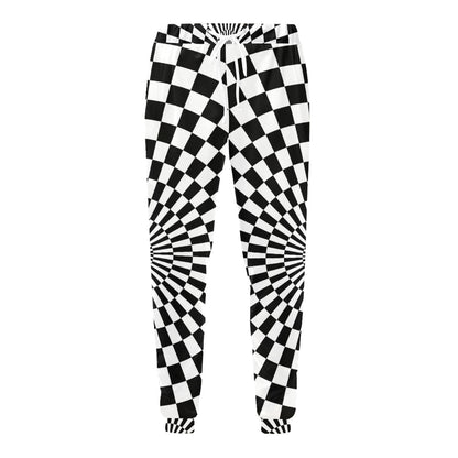 Checkered Flag Optical illusion Men's Sweatpants