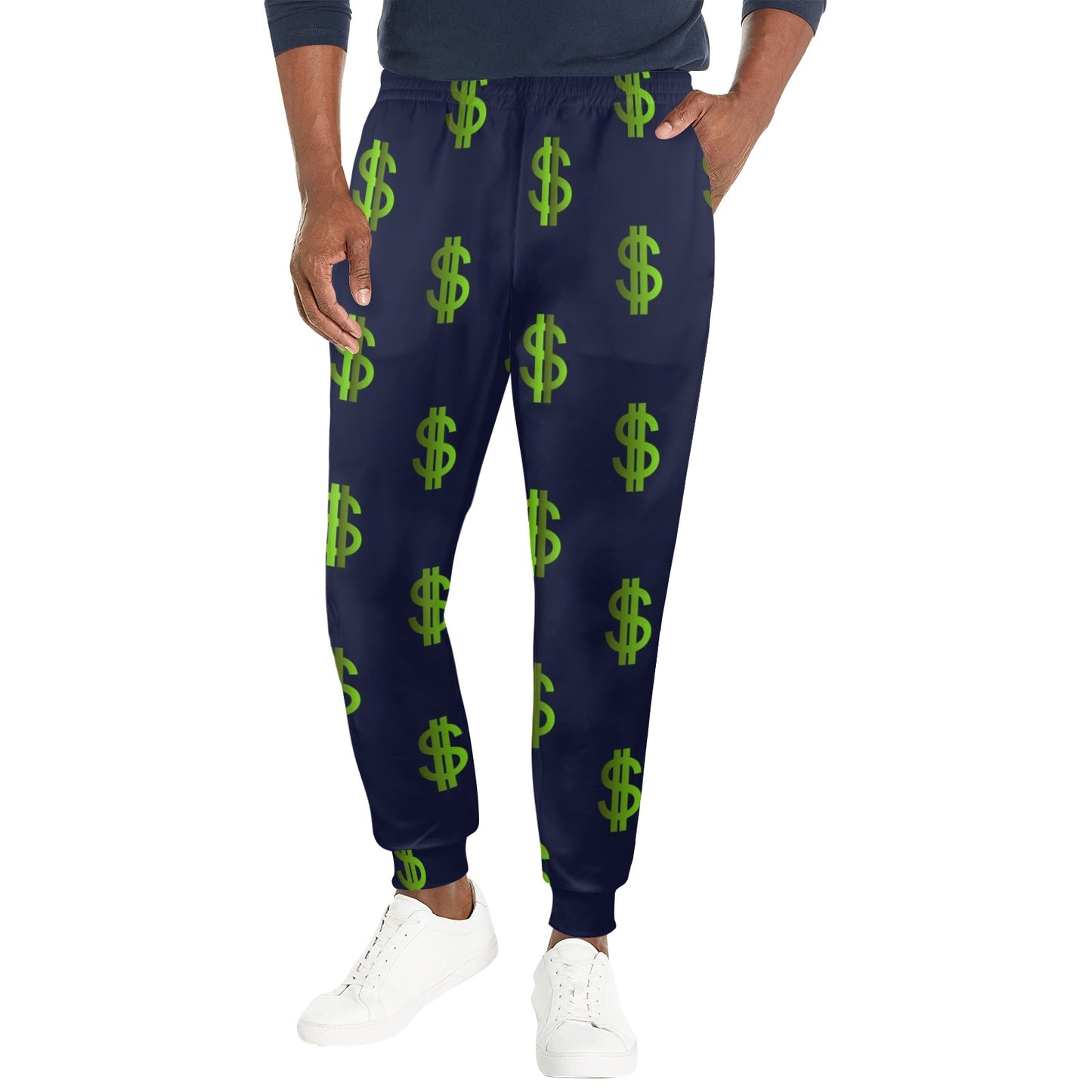 Dollar symbol Design Print Pattern JJ0122 Men's Casual Track Pants