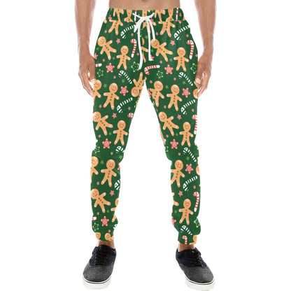 Gingerbread Pattern Print Design 04 Men's Sweatpants