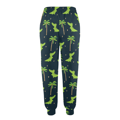 Alligator Pattern Print Design 02 Women's Casual Track Pants