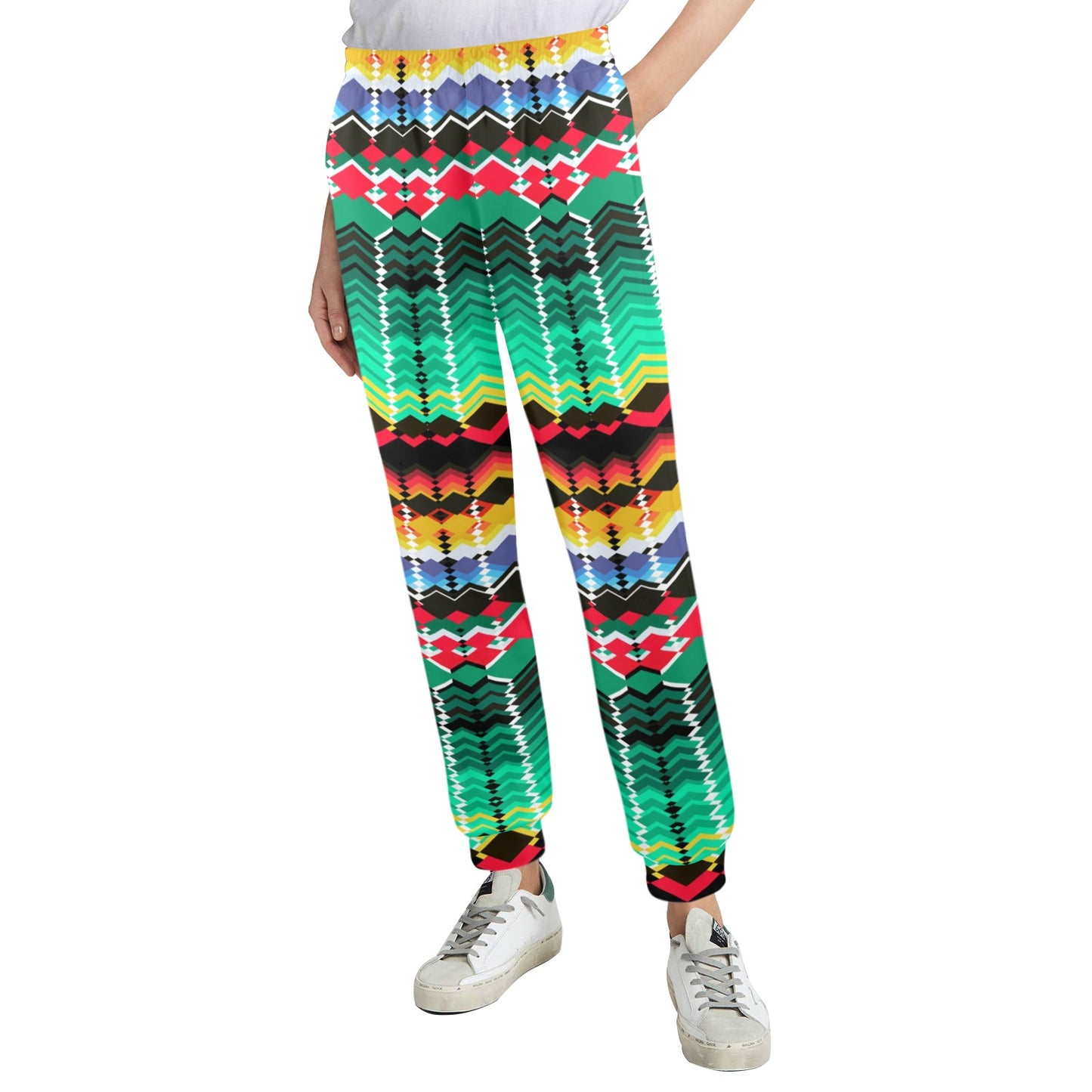 Serape Print Design LKS307 Women's Casual Track Pants