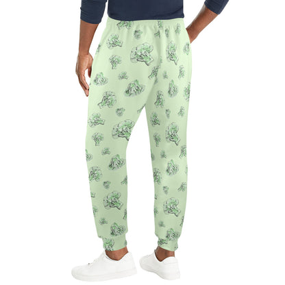 Broccoli Pattern Print Design 05 Men's Casual Track Pants
