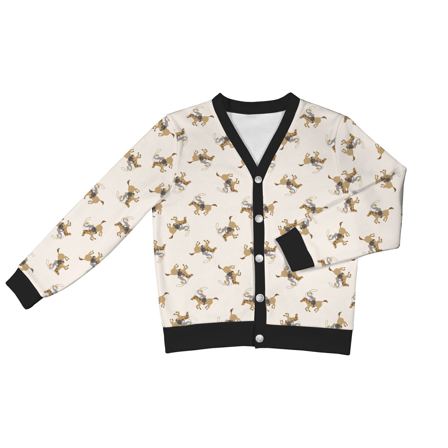 Cowboy Pattern Print Design 01 Women's Cardigan