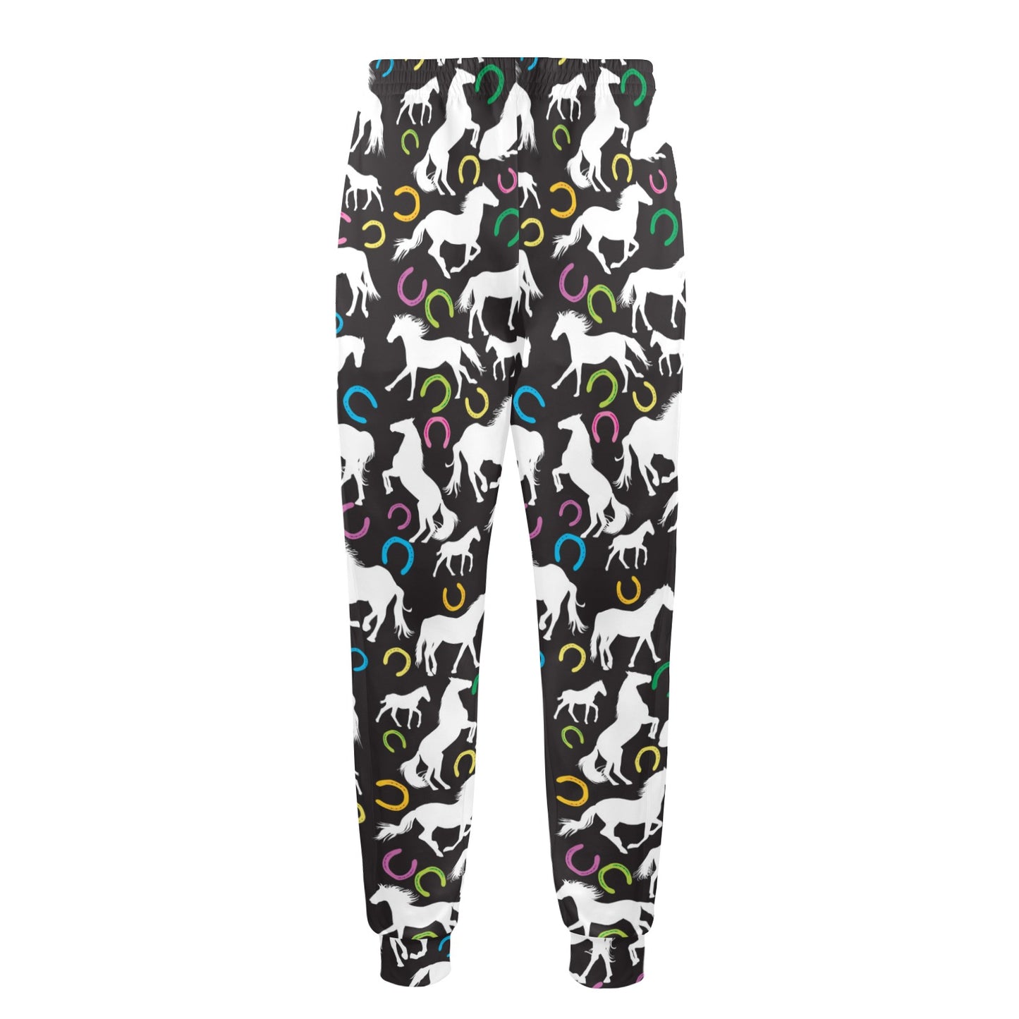 Horse Hoof Colorful Print Design LKS301 Men's Casual Track Pants