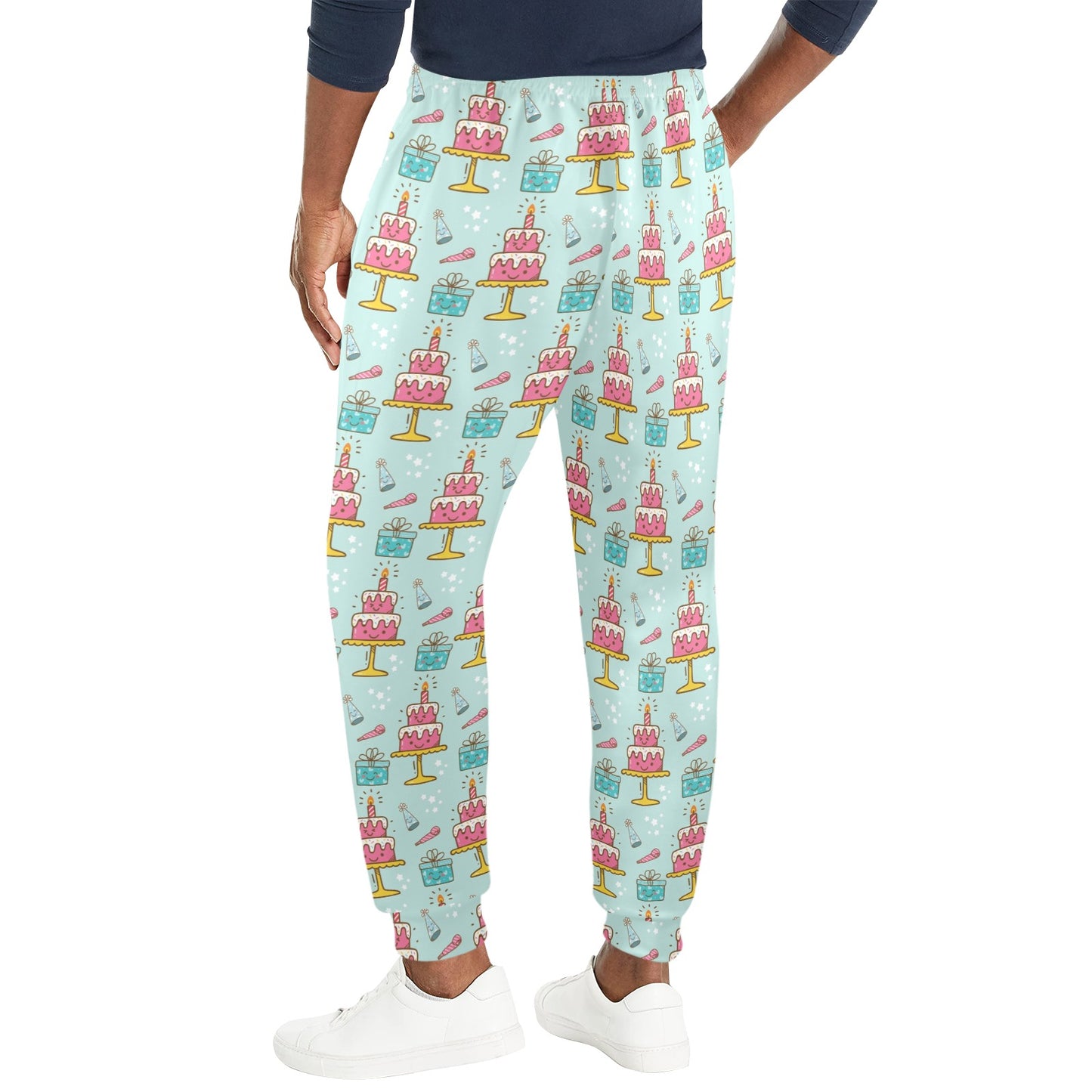 Cake Pattern Print Design 06 Men's Casual Track Pants
