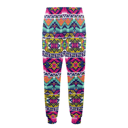 Indian Navajo Color Themed Design Print Men's Casual Track Pants