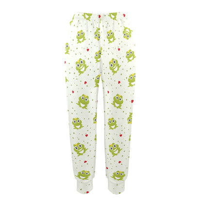 frog Design Print Pattern JJ0229 Women's Casual Track Pants
