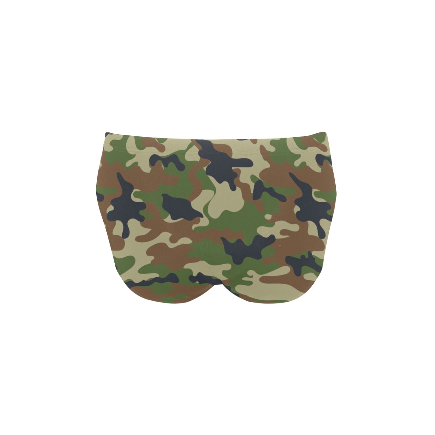 Army Camouflage Pattern Print Design 01 Men's Swimming Briefs
