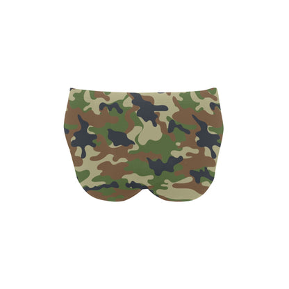 Army Camouflage Pattern Print Design 01 Men's Swimming Briefs