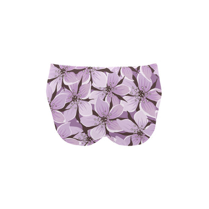 Lilac Pattern Print Design 01 Men's Swimming Briefs
