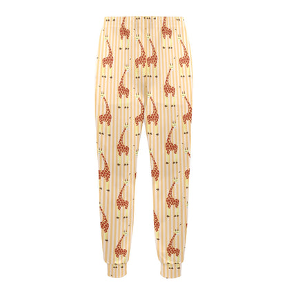 giraffe Design Print Pattern JJ0266 Men's Casual Track Pants