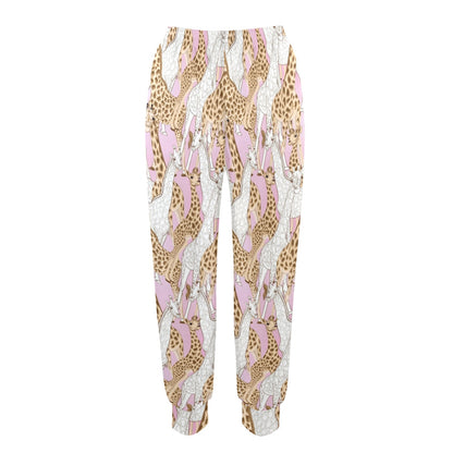 giraffe Design Print Pattern JJ0269 Women's Casual Track Pants