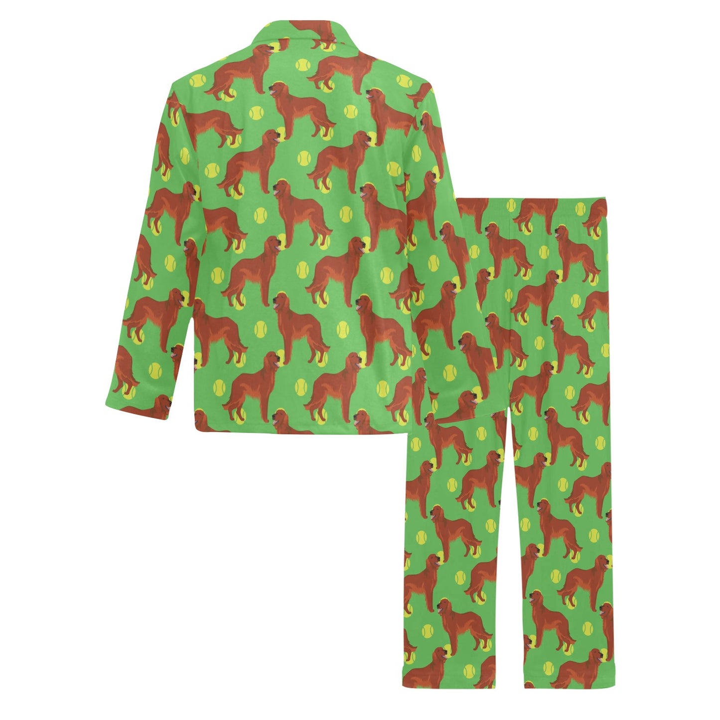 Setters Irish Print Design LKS302 Men's Long Pajama Set