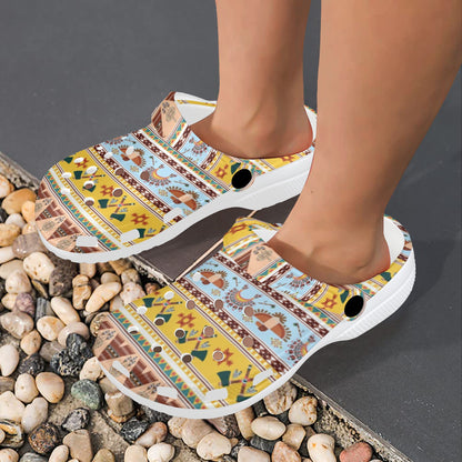 Native American Pattern Design Print Unisex Clogs Shoes