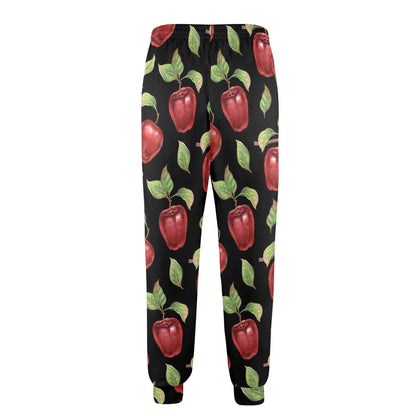 Apple Pattern Print Design AP011 Men's Casual Track Pants