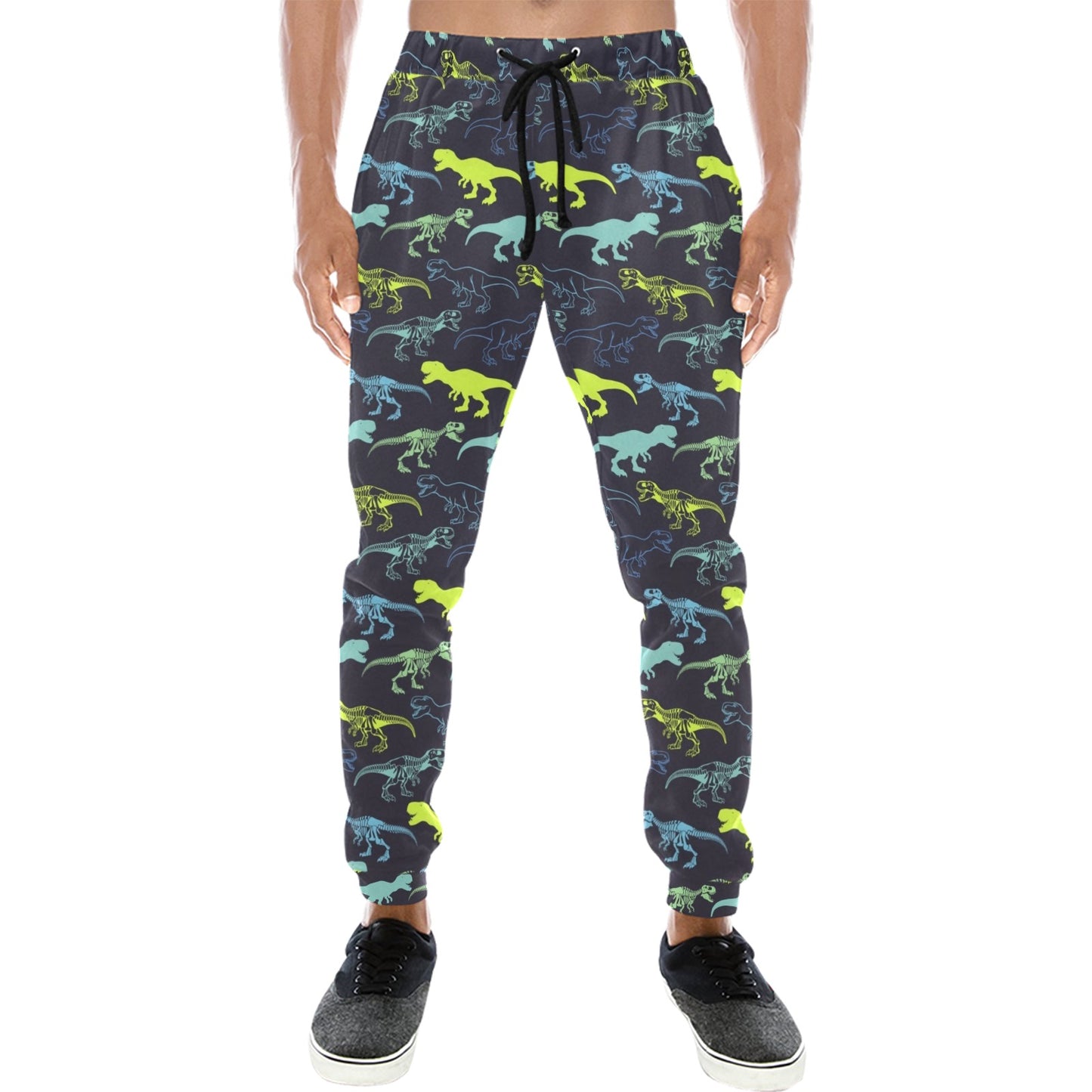 dinosaur Design Print Pattern JJ0106 Men's Sweatpants