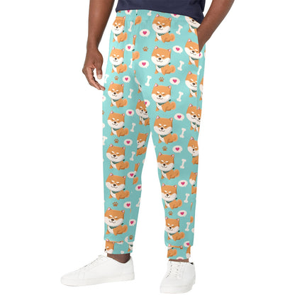 Shiba Inu Print Design LKS3013 Men's Casual Track Pants