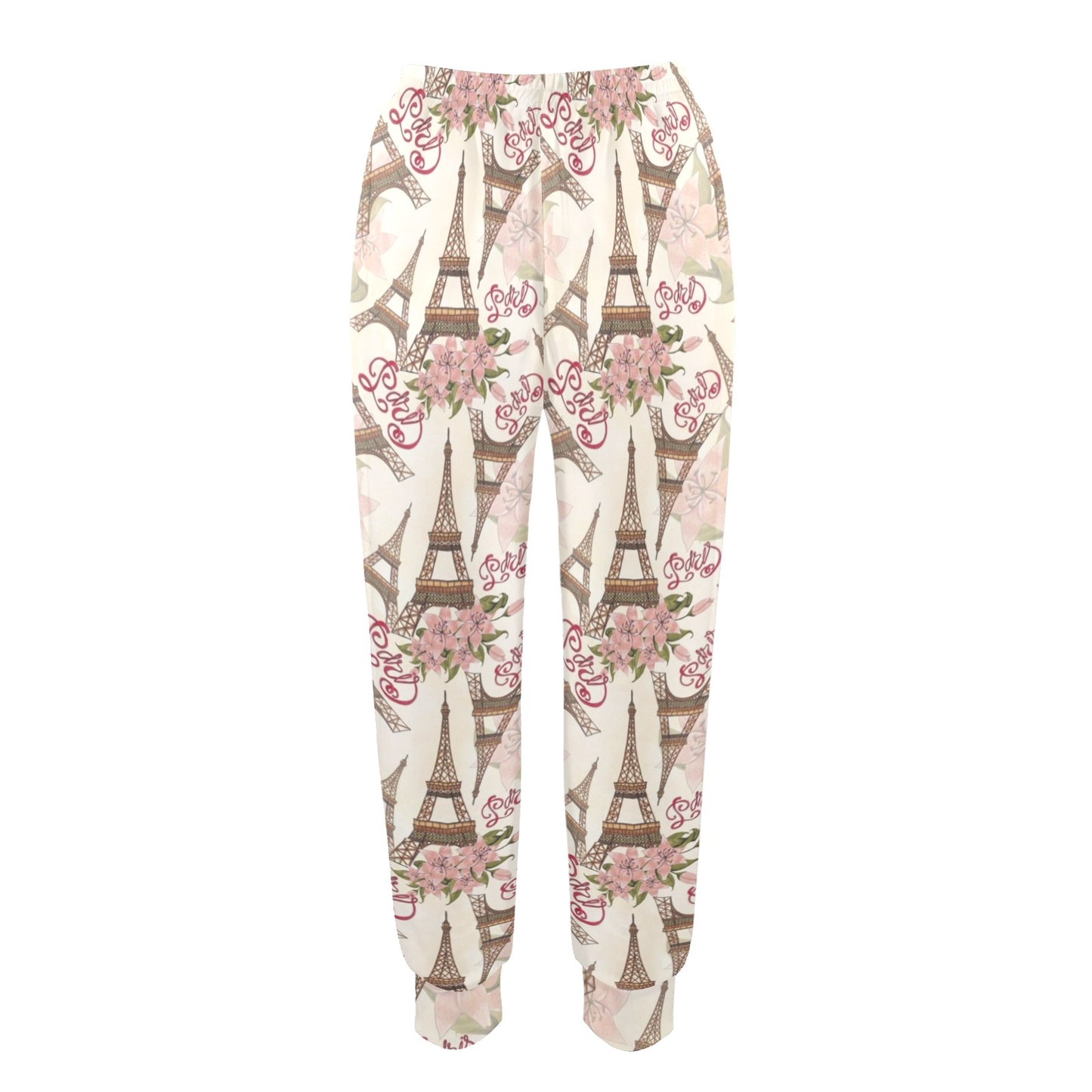 eiffel tower Design Print Pattern JJ0178 Women's Casual Track Pants