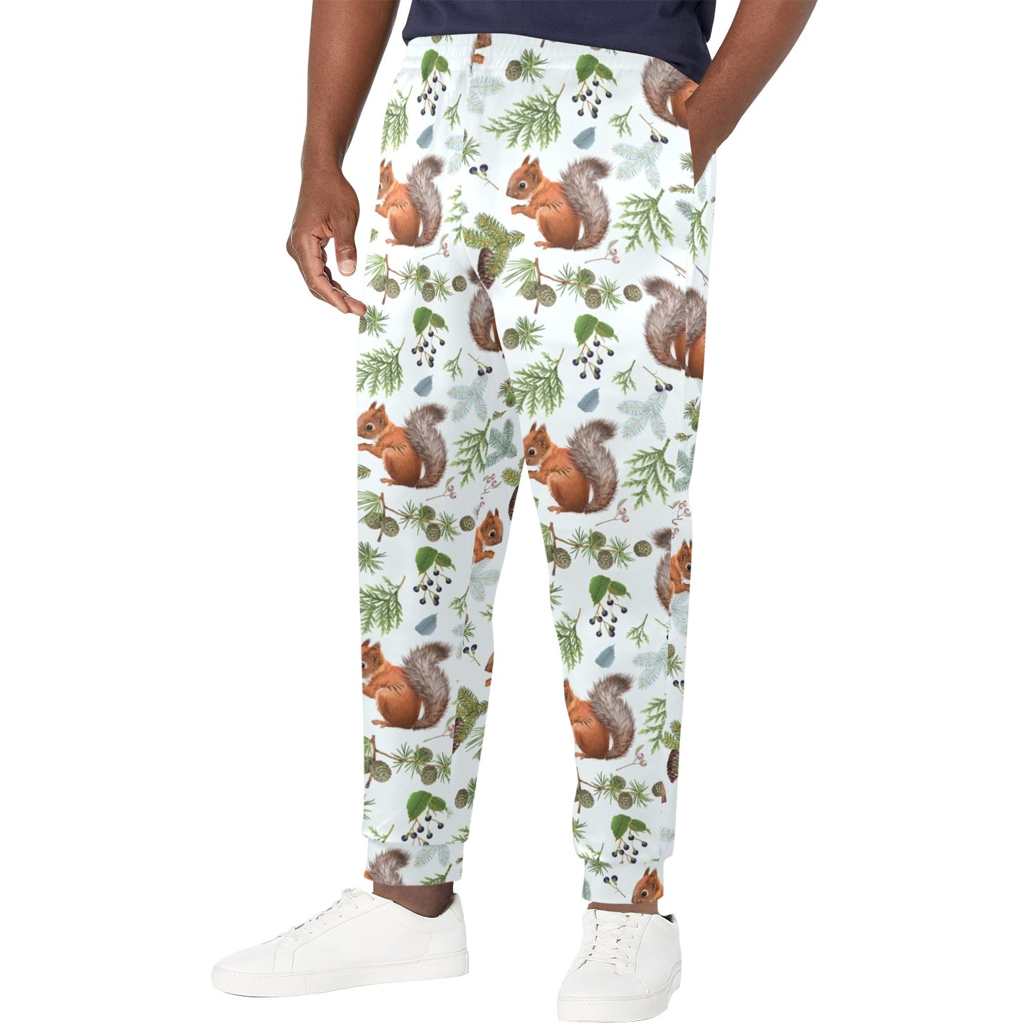 Squirrel Print Design LKS308 Men's Casual Track Pants