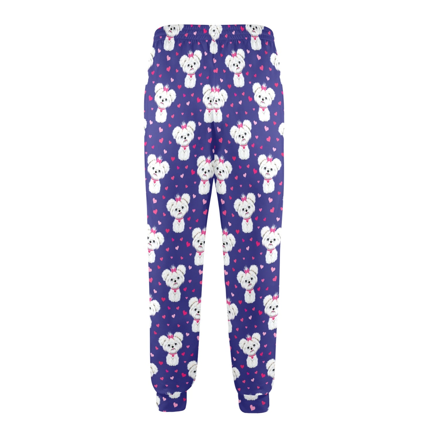 Maltese Pattern Print Design 02 Men's Casual Track Pants