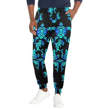 Sea turtle Polynesian Tribal Hawaiian Men's Casual Track Pants