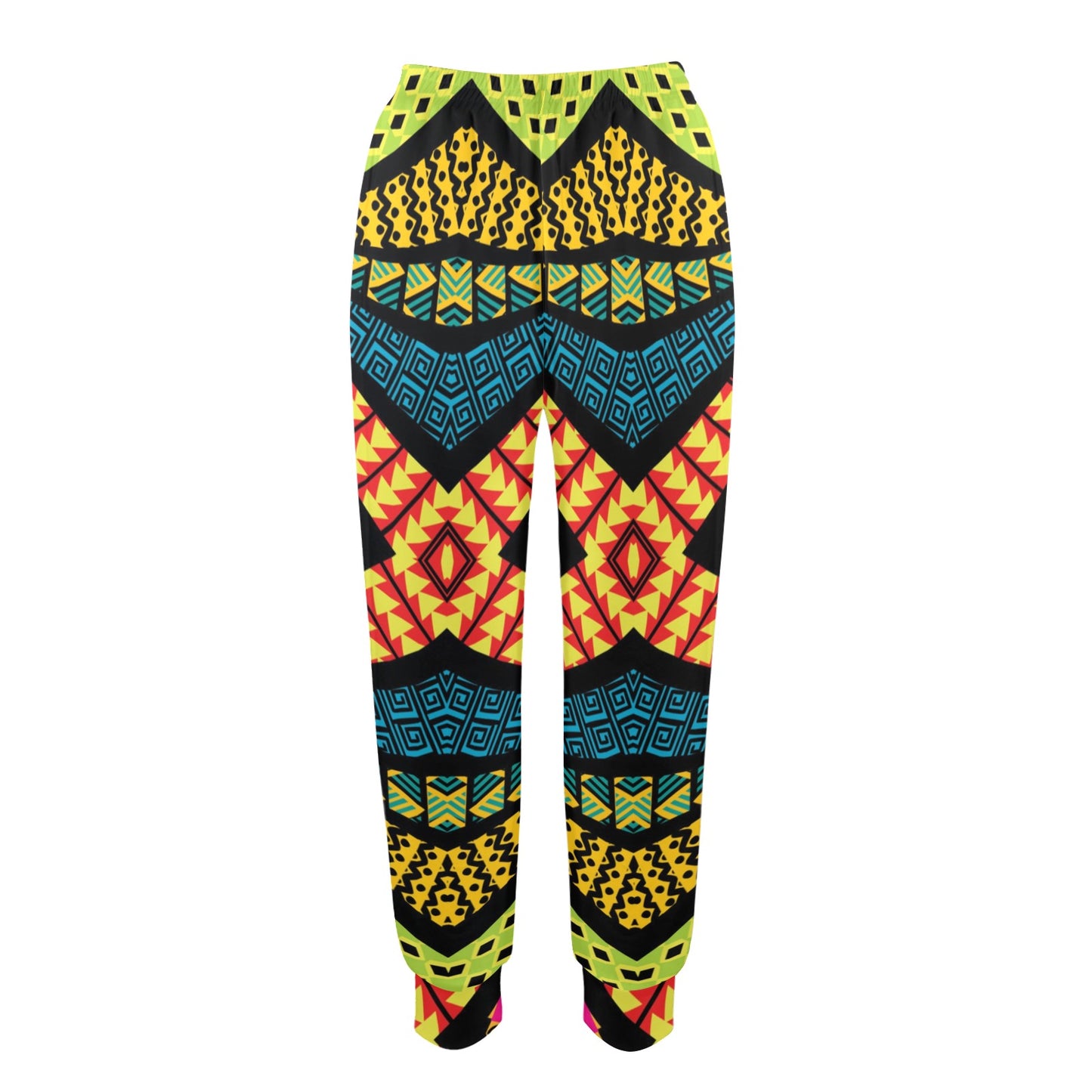 Kaleidoscope Pattern Print Design 05 Women's Casual Track Pants