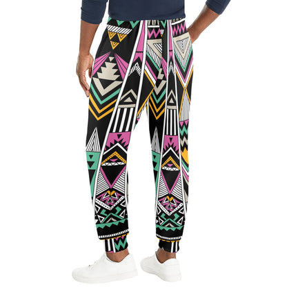 Tribal Aztec Triangle Men's Casual Track Pants