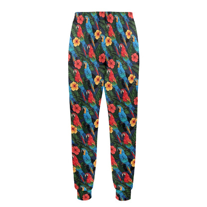 Parrot Pattern Print Design A01 Men's Casual Track Pants