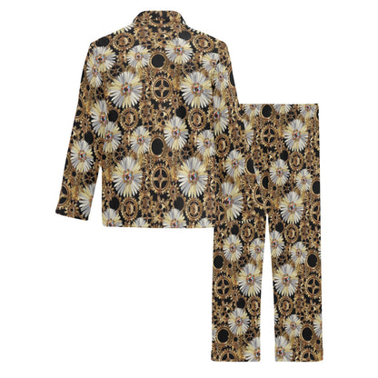 Steampunk Print Design LKS305 Men's Long Pajama Set