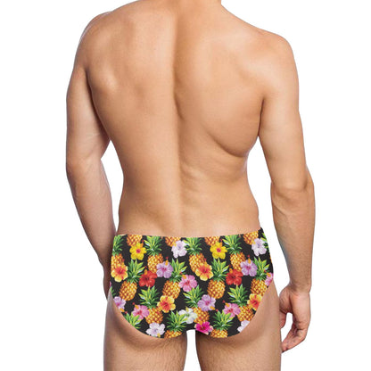 Pineapple Hibiscus Men's Swimming Briefs