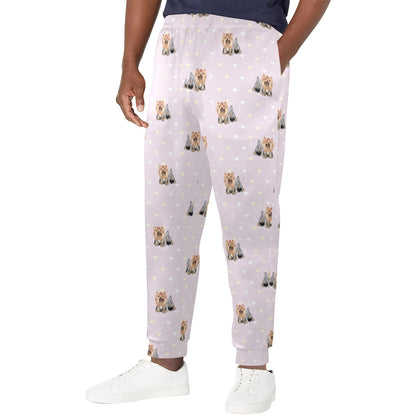 Yorkshire Terriers Print Design LKS302 Men's Casual Track Pants