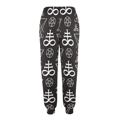 Pentagram Pattern Print Design A04 Women's Casual Track Pants
