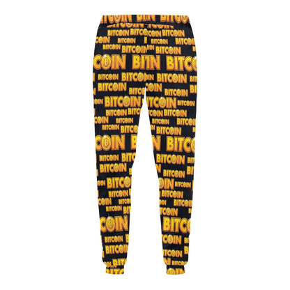 Bitcoin Pattern Print Design DO03 Men's Sweatpants